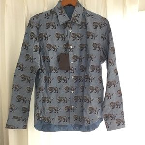 Authentic Louis Vuitton Runway collar shirt.